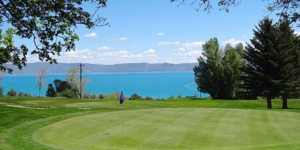 golf overlooking bear lake